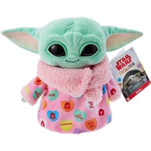 Star Wars Mandalorian Grogu The Child Valentine’s Day 8" Plush Mattel Baby Yoda